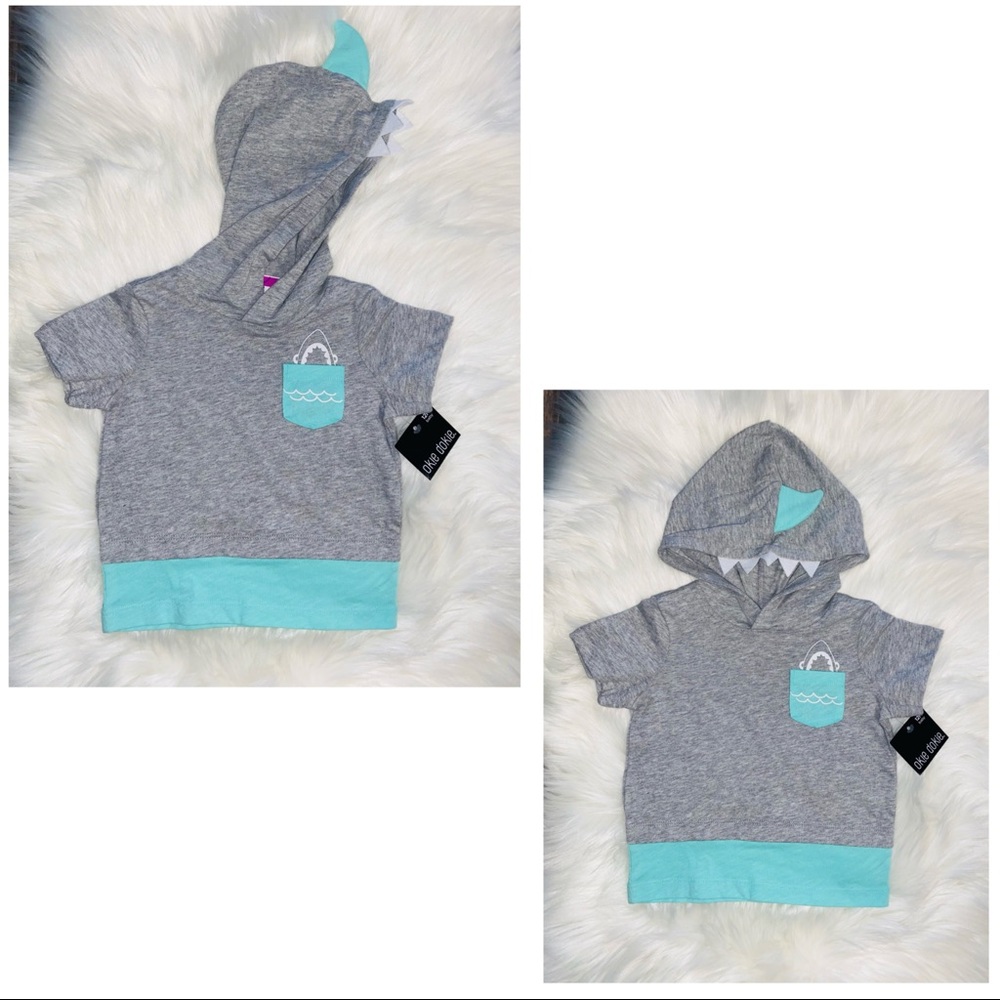 New cute baby boy shark shirt